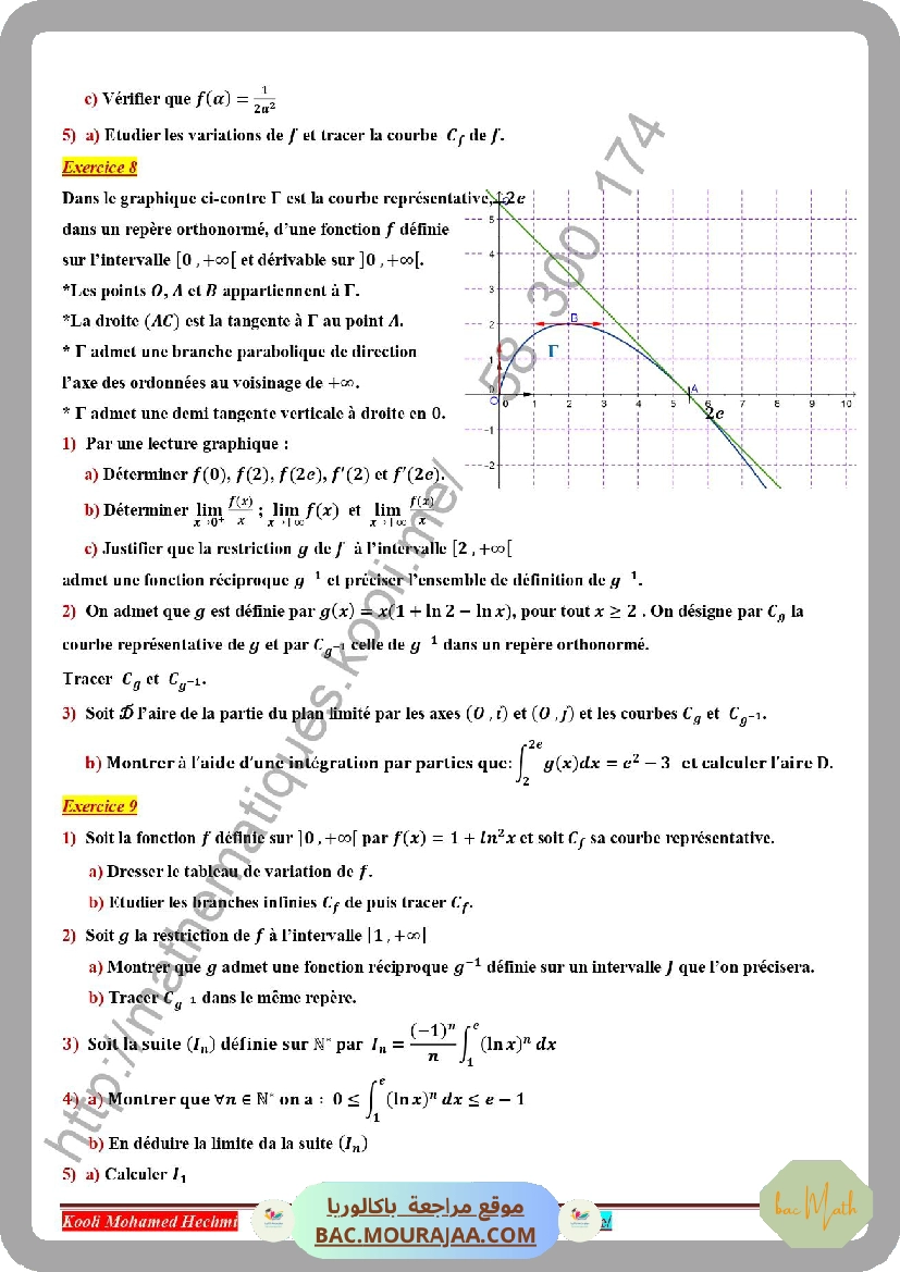 serie_corrige_fonction_logarithme_neperien