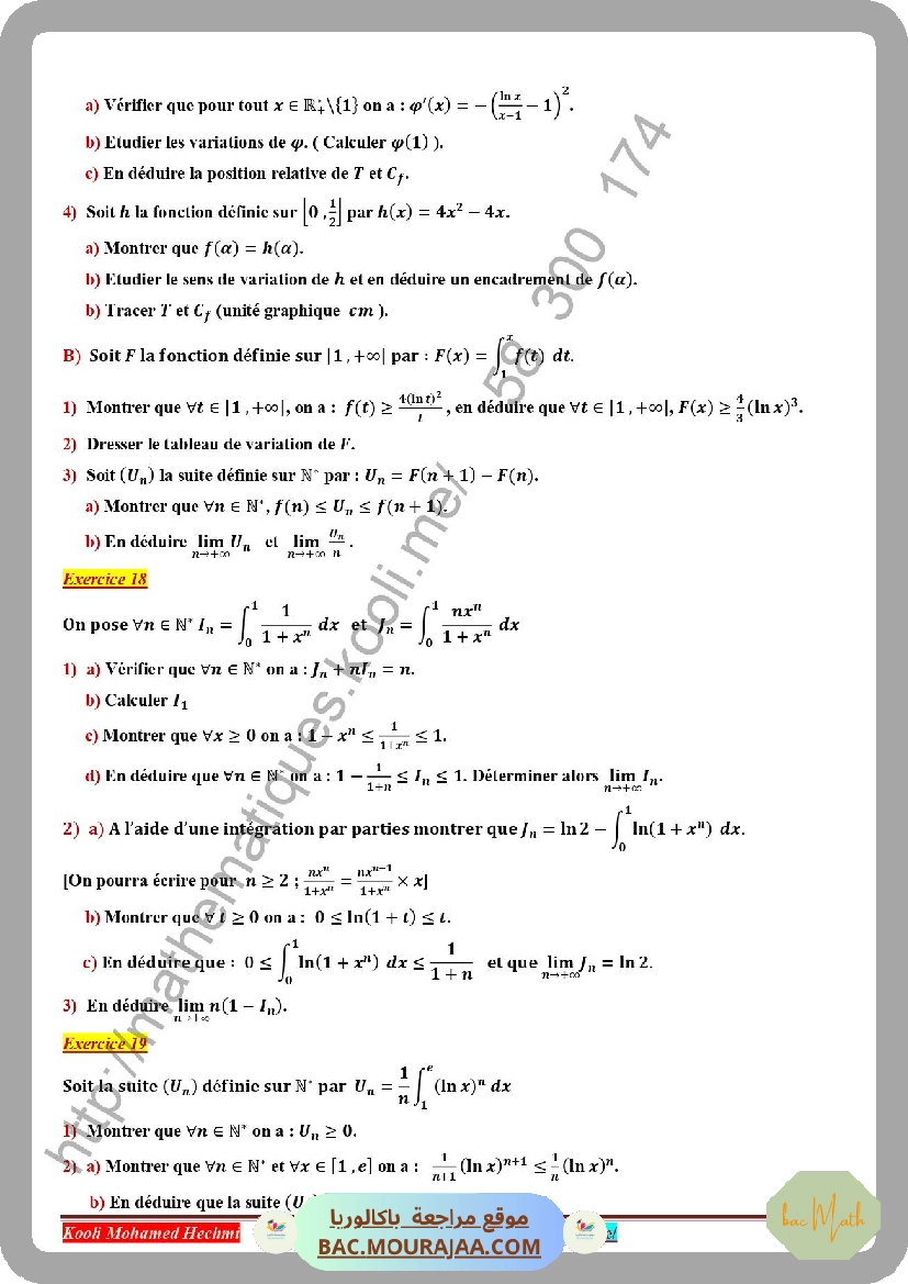 serie_corrige_fonction_logarithme_neperien