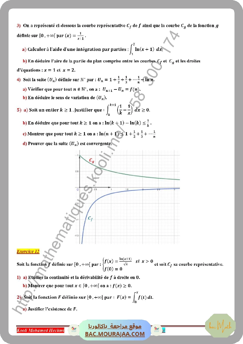 serie_corrige_fonction_logarithme_neperien