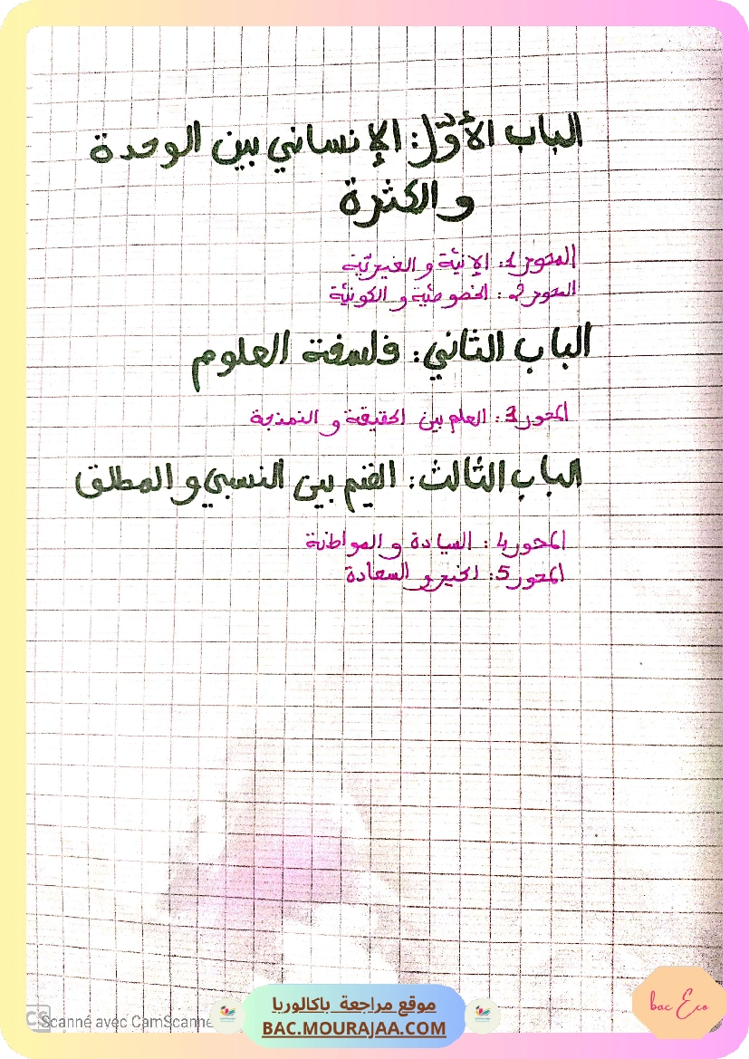 تلخيص محور الأنية و الغيرية