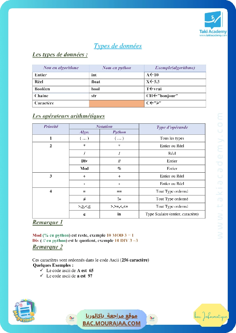 resume informatique