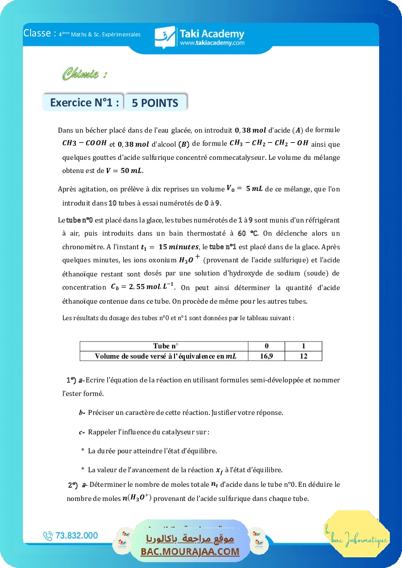 sujet de revision corrige