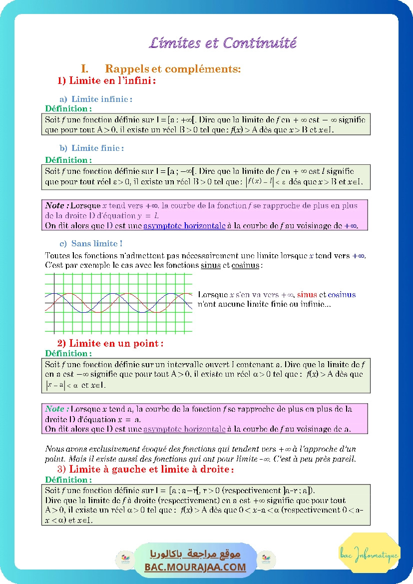Cours Math Limites et continuite Bac Math Mr Masmoudi Radhouane www.masm