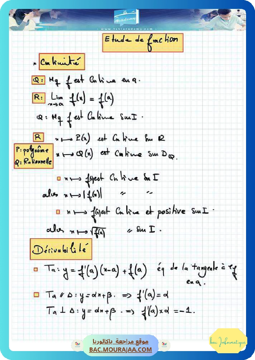 etude de fonction
