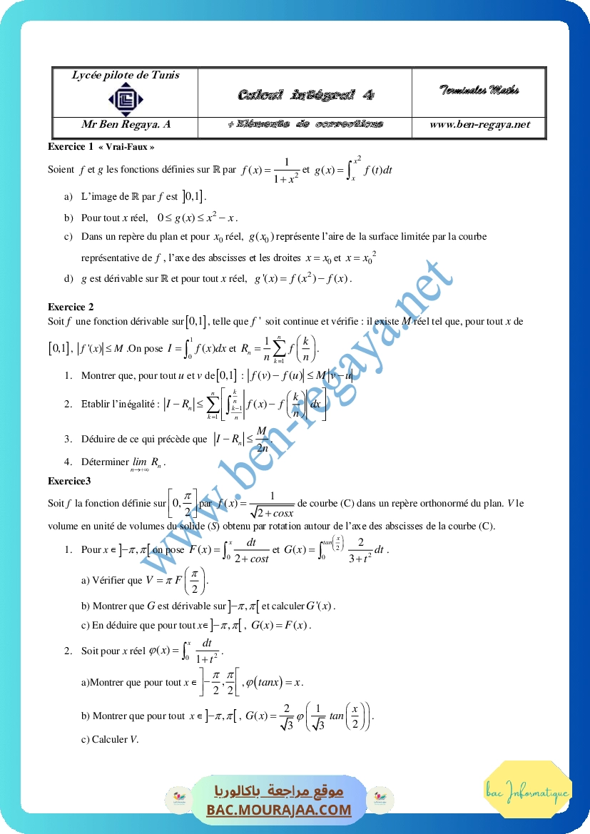 Calcul integral 4