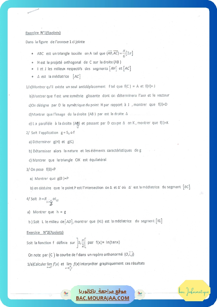 Test en geometrie