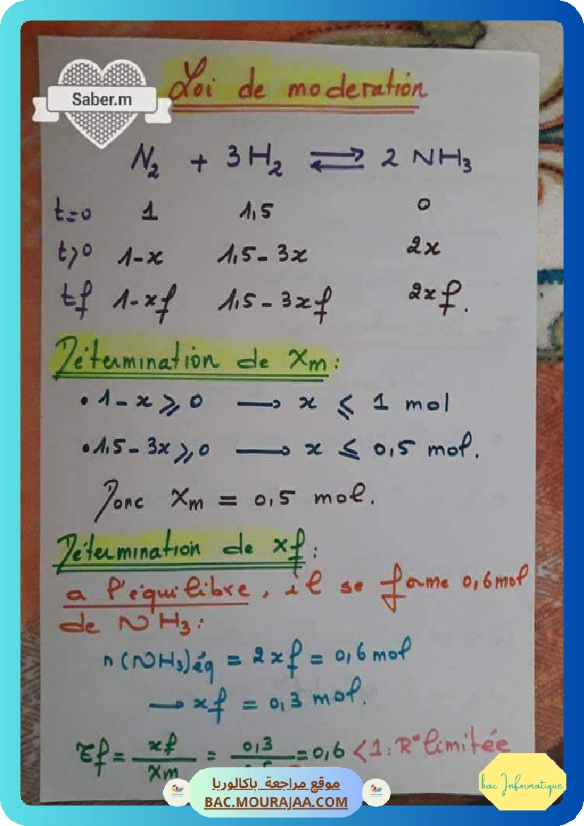 equilibre chimique 2