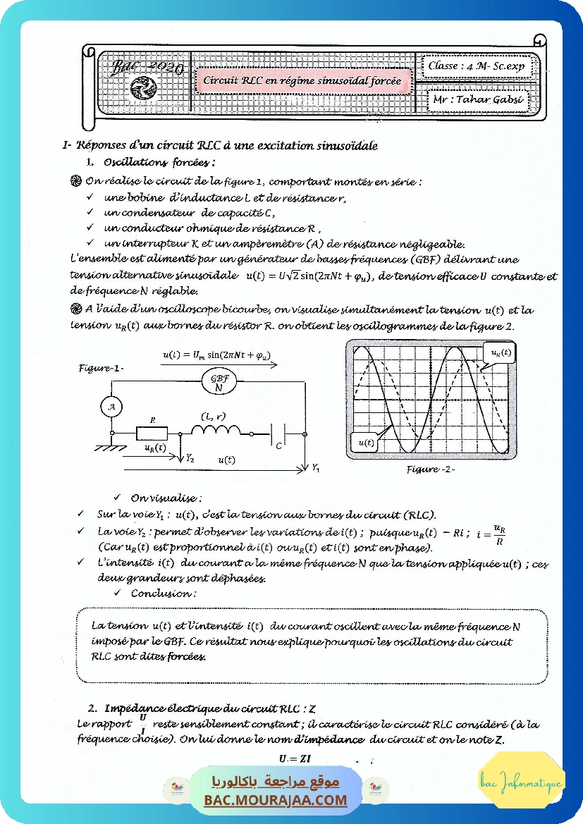 Cours Phy 4 RLC forcee