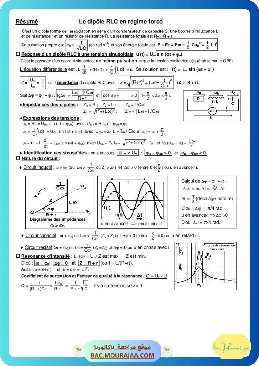 Resume RLC force 