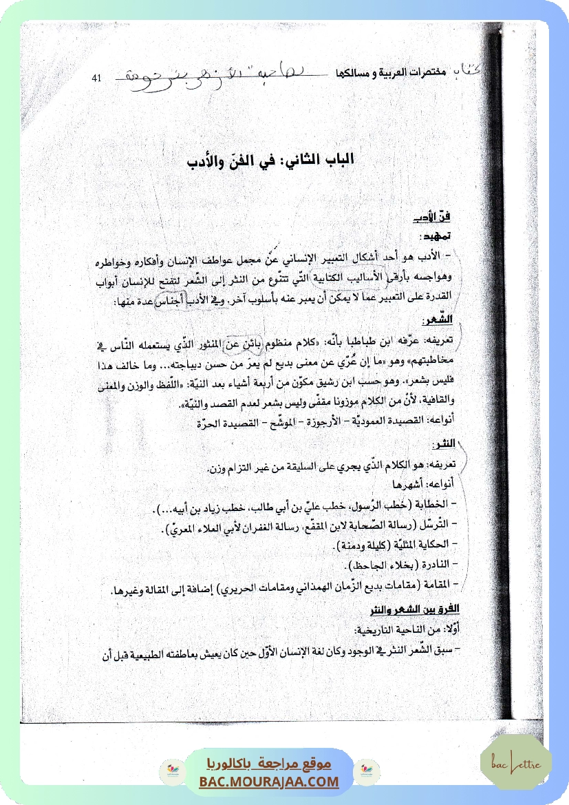 محور في الفن و الأدب