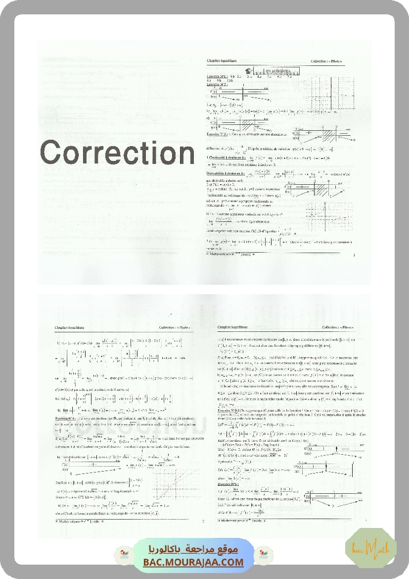 collection pilote Bac MATH(Tome2) correction