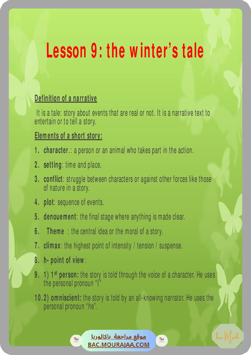 Cours-Anglais_summary_of_the_program
