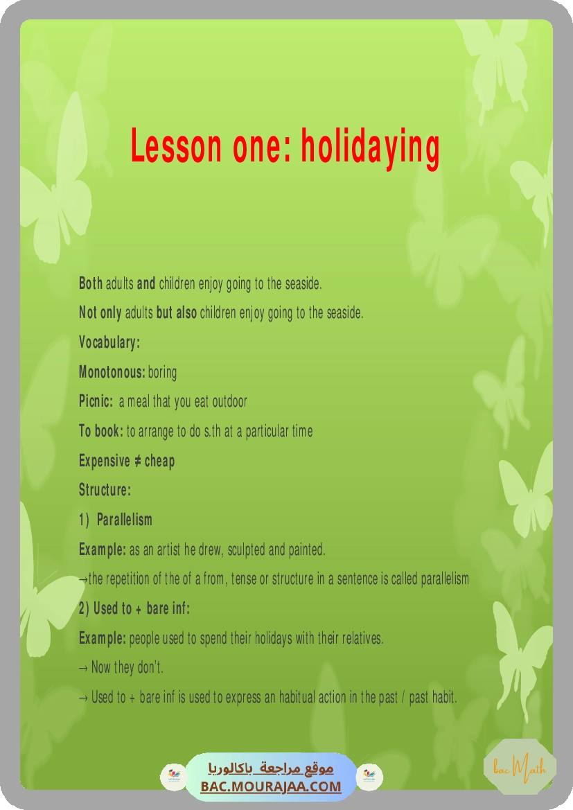 Cours-Anglais_summary_of_the_program