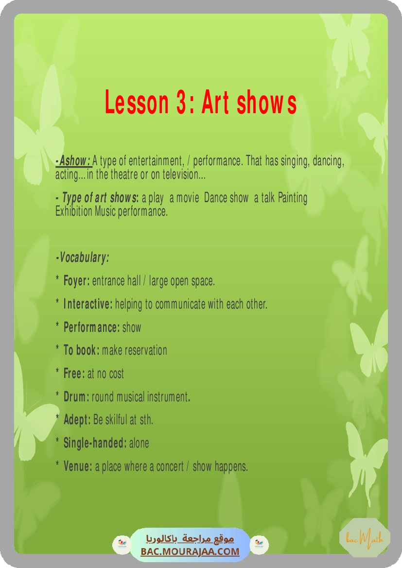 Cours-Anglais_summary_of_the_program