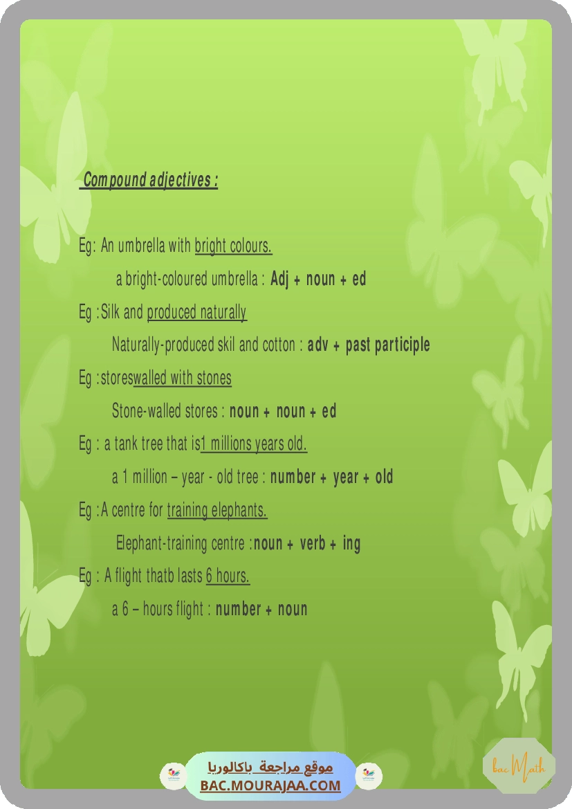 Cours-Anglais_summary_of_the_program