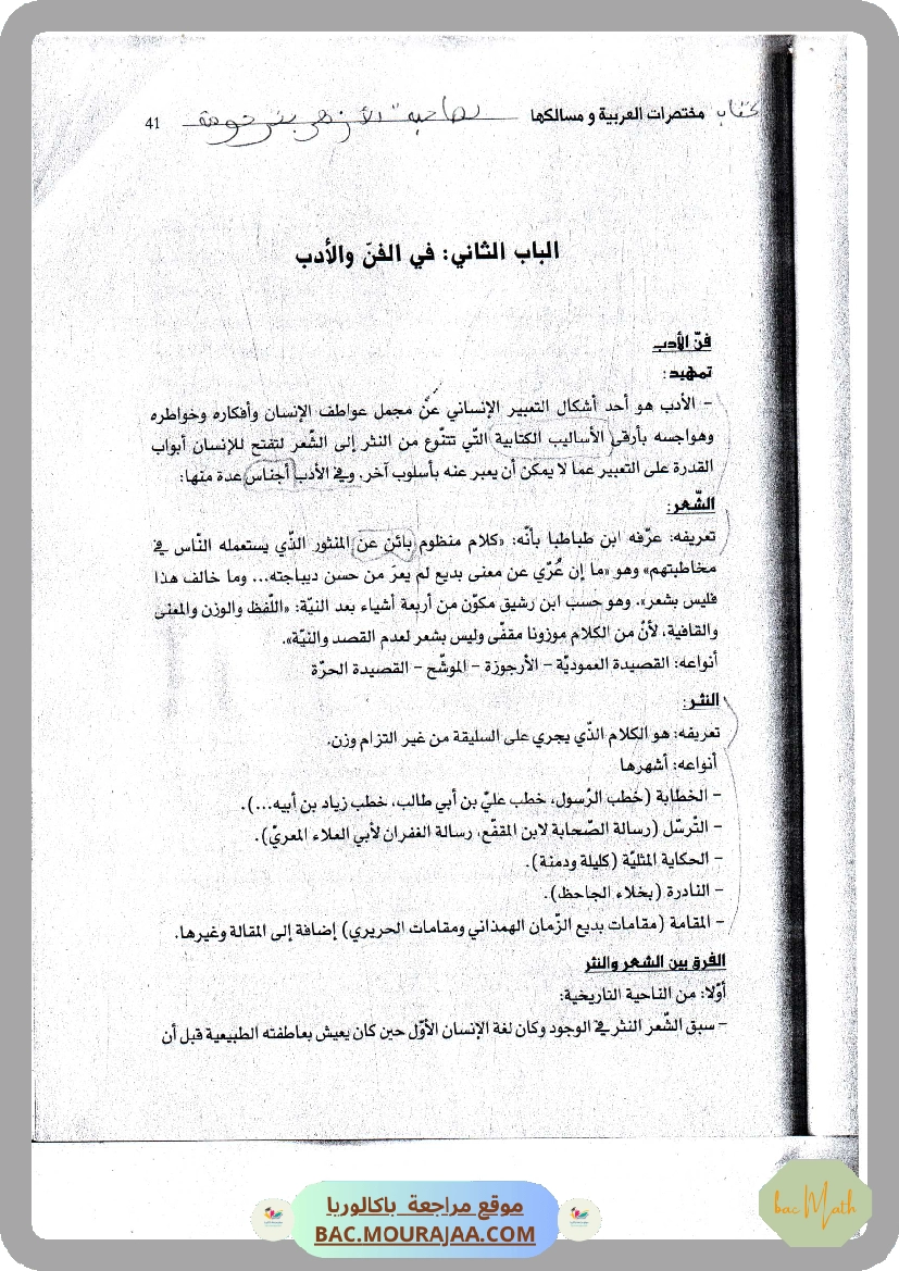 محور في الفن و الأدب