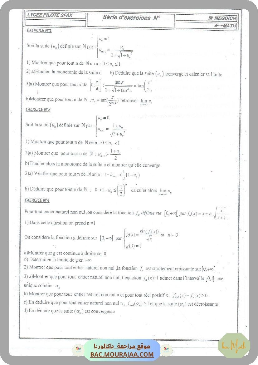 Suites reelle 2