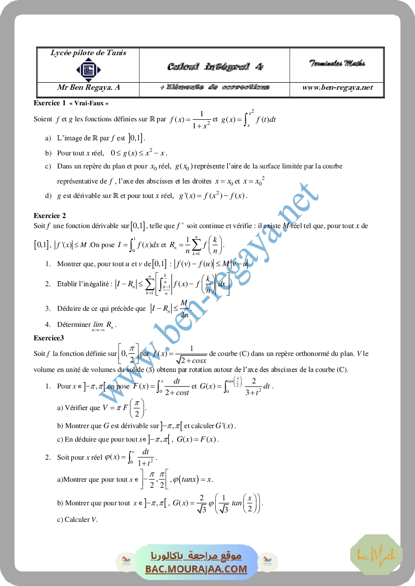 Calcul integral 4