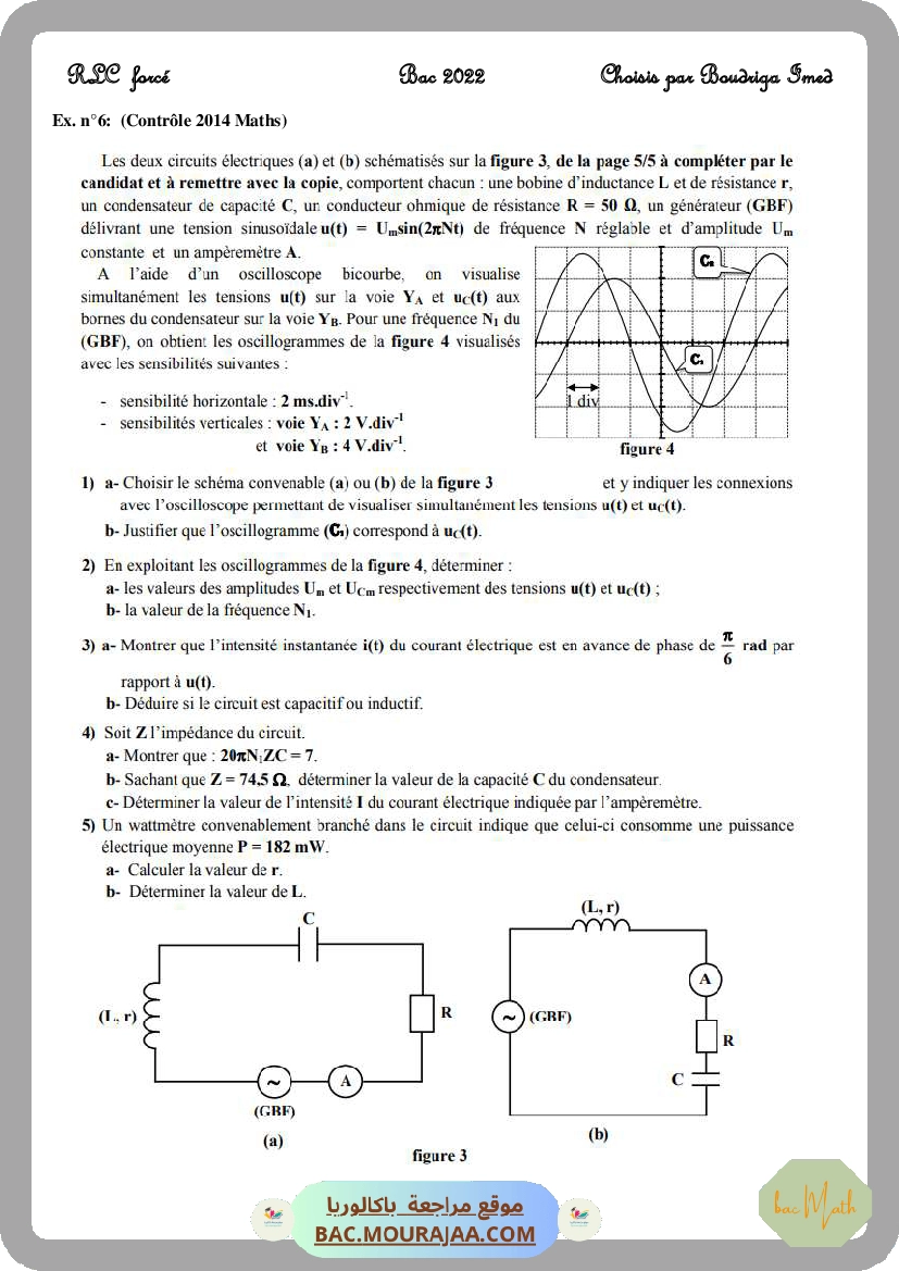 Dipôle-RLC-force