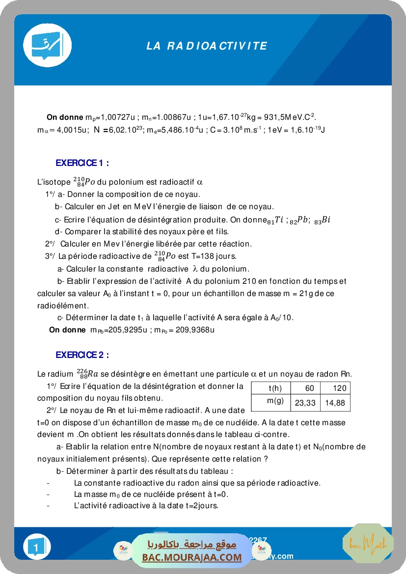 Radioactivite 1