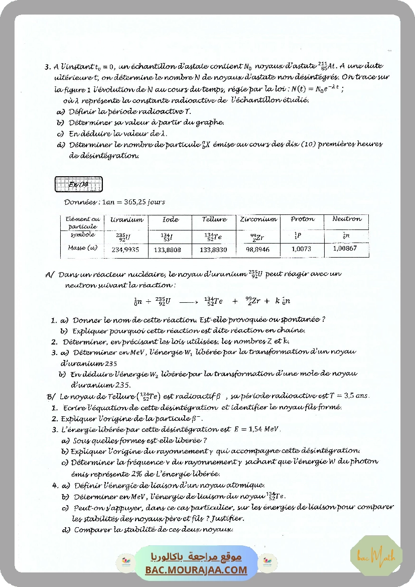 Serie_23_Noyau_atomique_Reactions_nucleaires