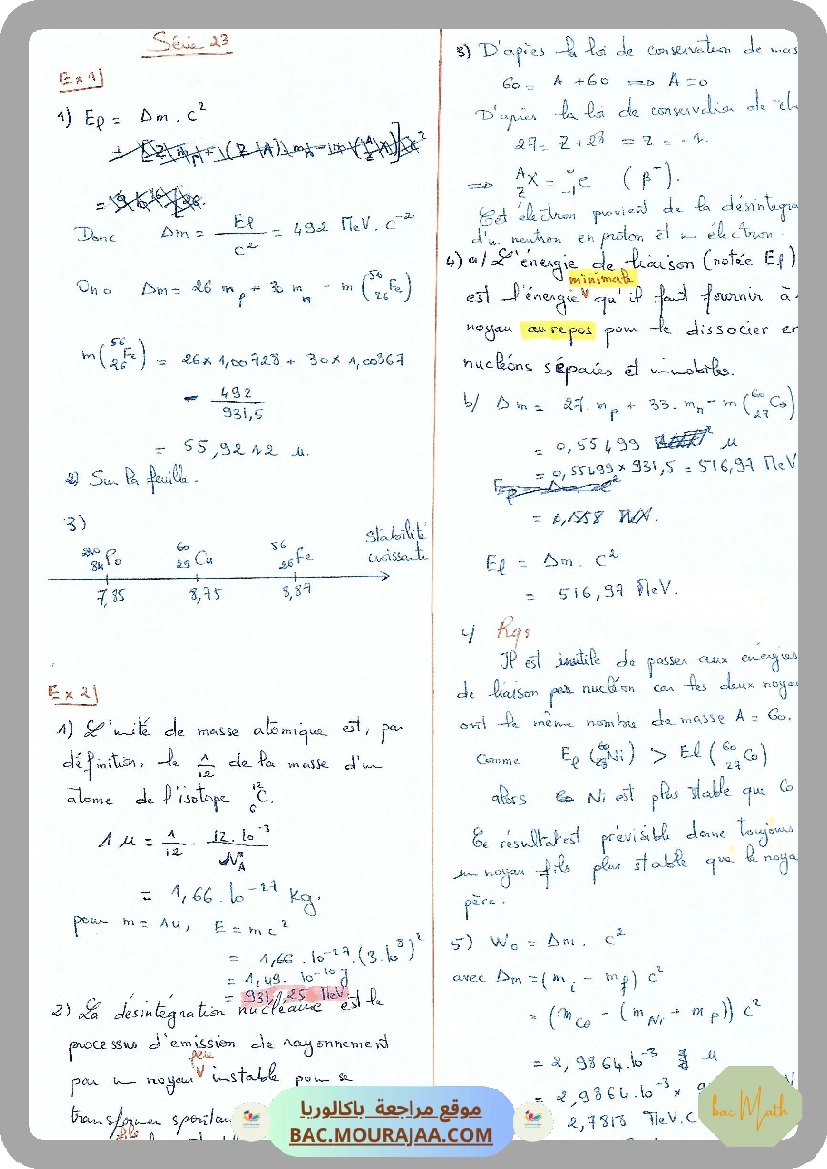 Serie_23_Noyau_atomique_Reactions_nucleaires