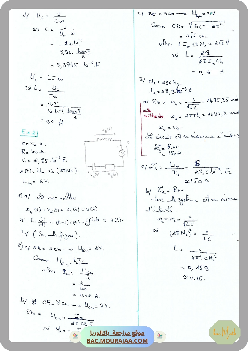 Serie_9_RLC_forcees
