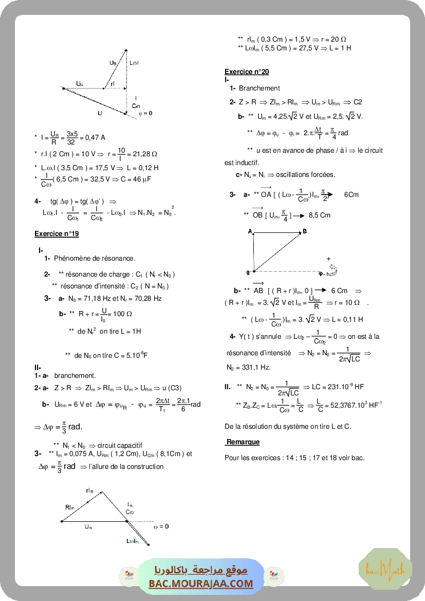 correction-RC-RL-RLC