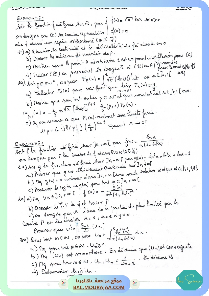 Analyse + suite