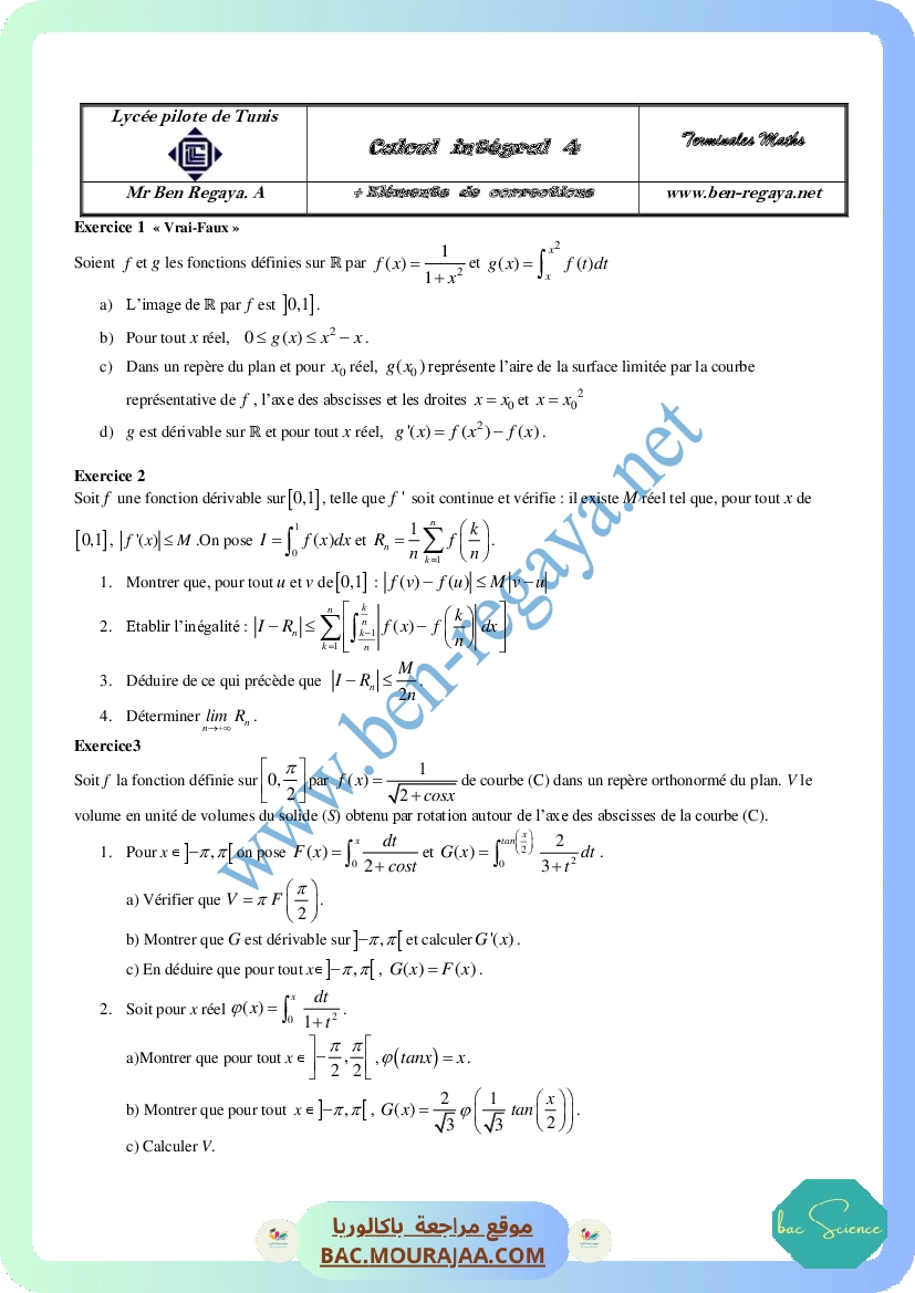 Calcul integral 4