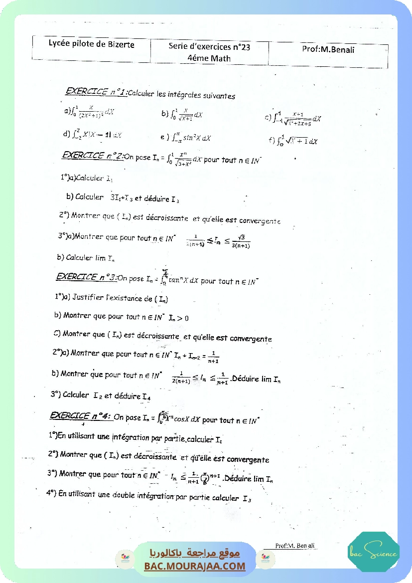 Serie 23 Integrales