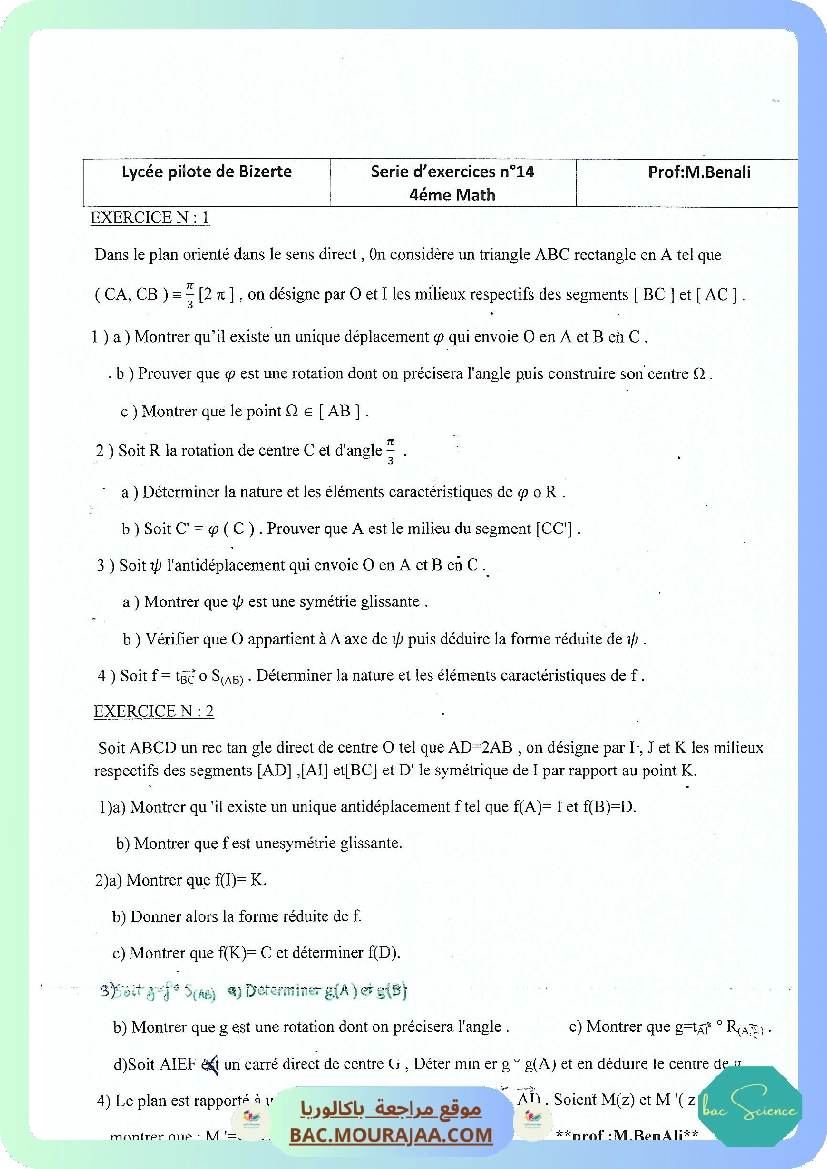 Serie 14 Isometries