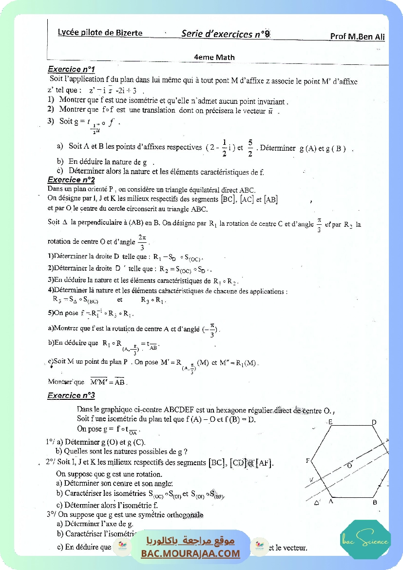 Serie 9 Isometries