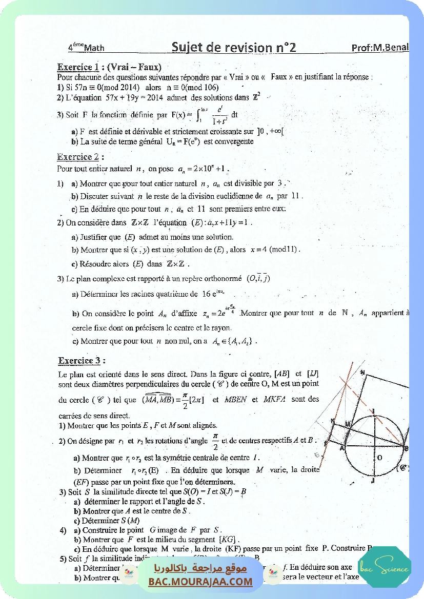 Sujet de Revision 2