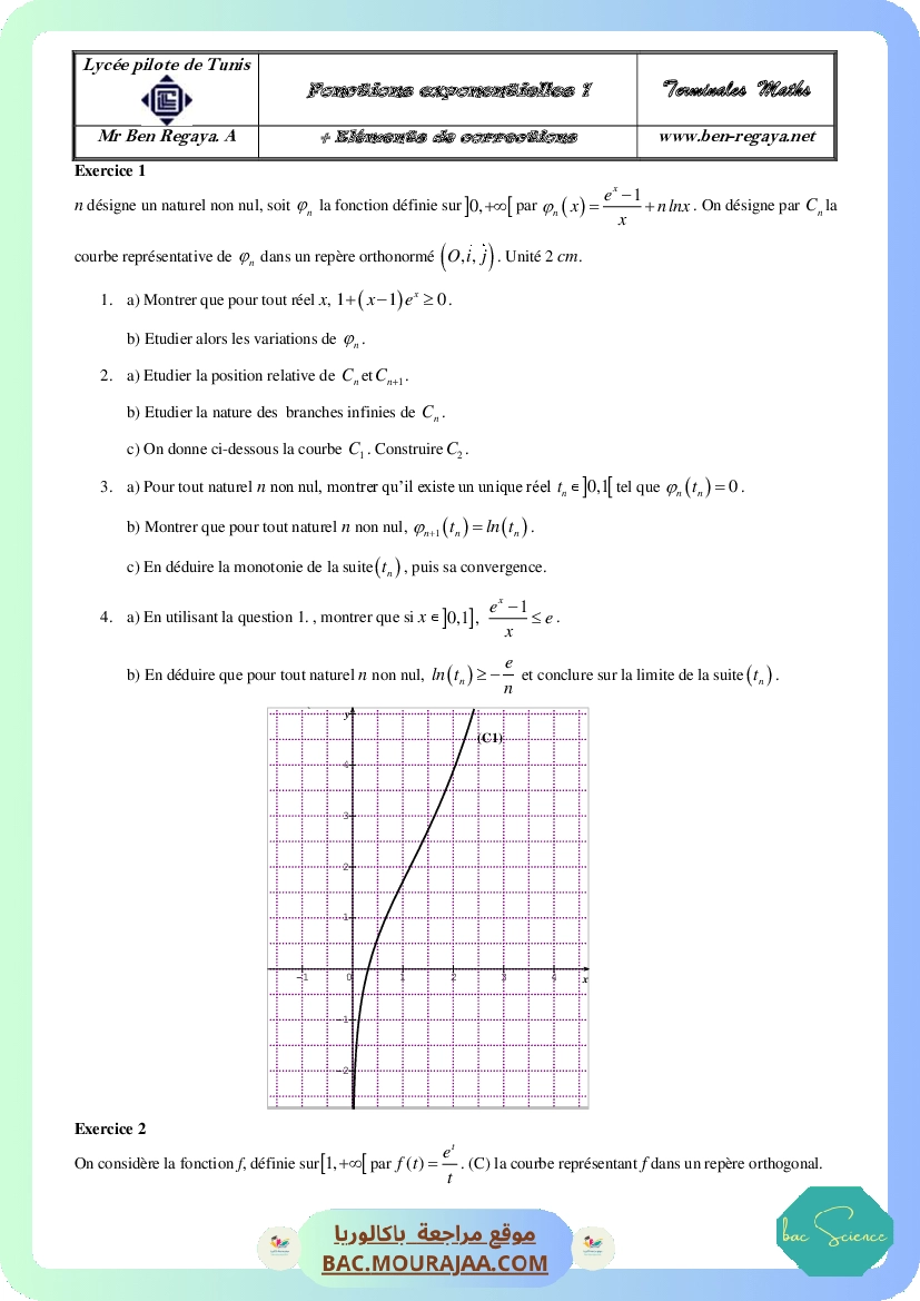 Fonctions Exponentielles 1