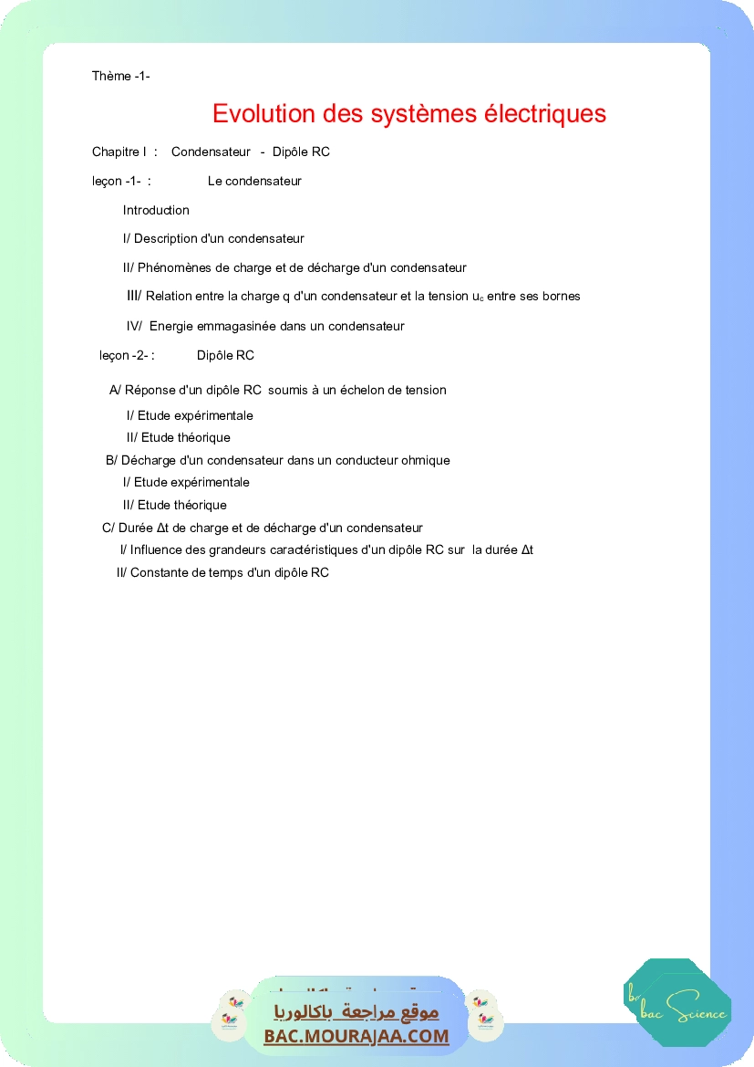 Evolution des systemes electriques