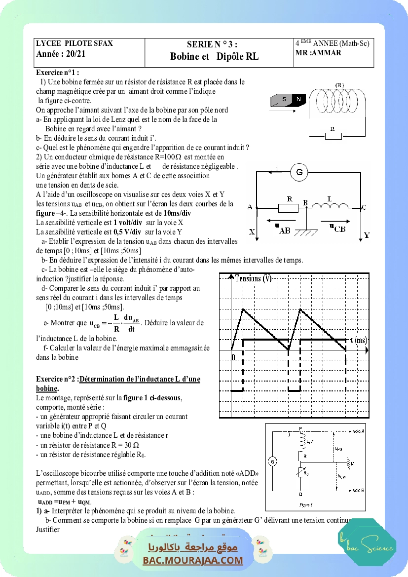 serie bobine et RL