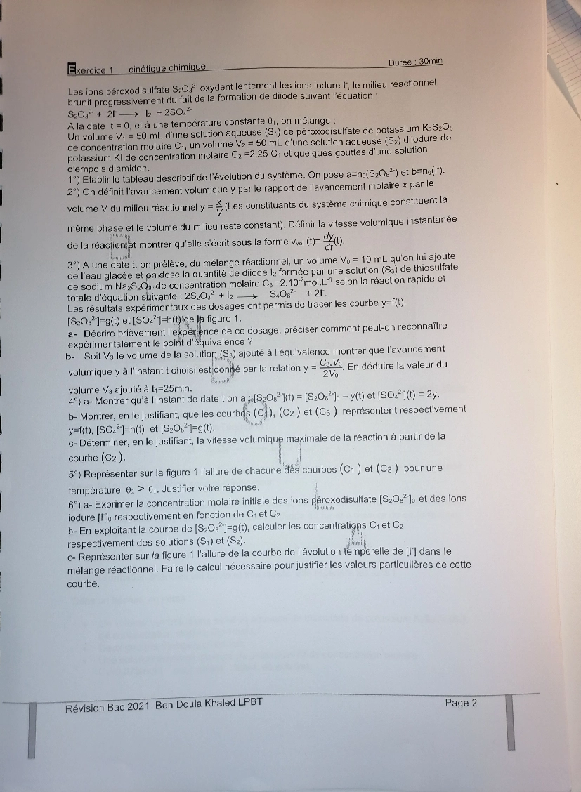 Revision physique bac math