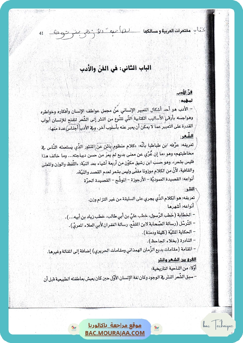 محور في الفن و الأدب