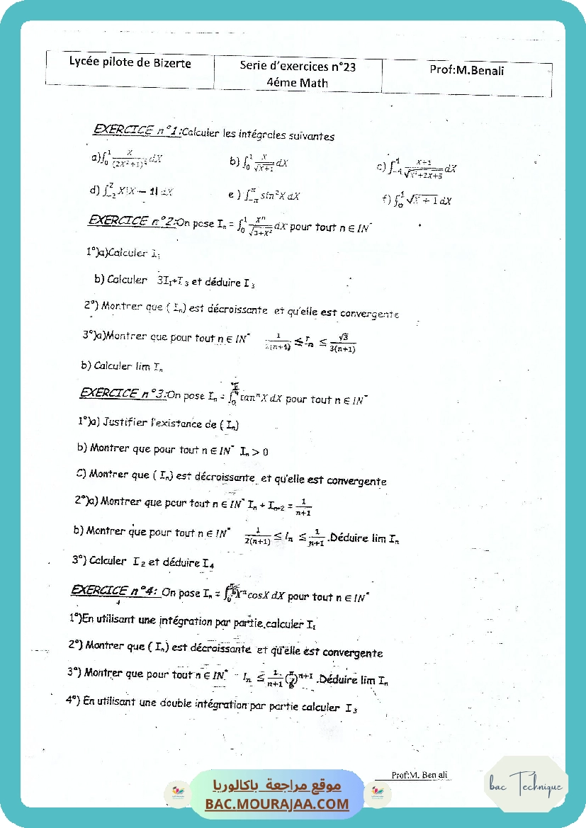 Serie 23 Integrales