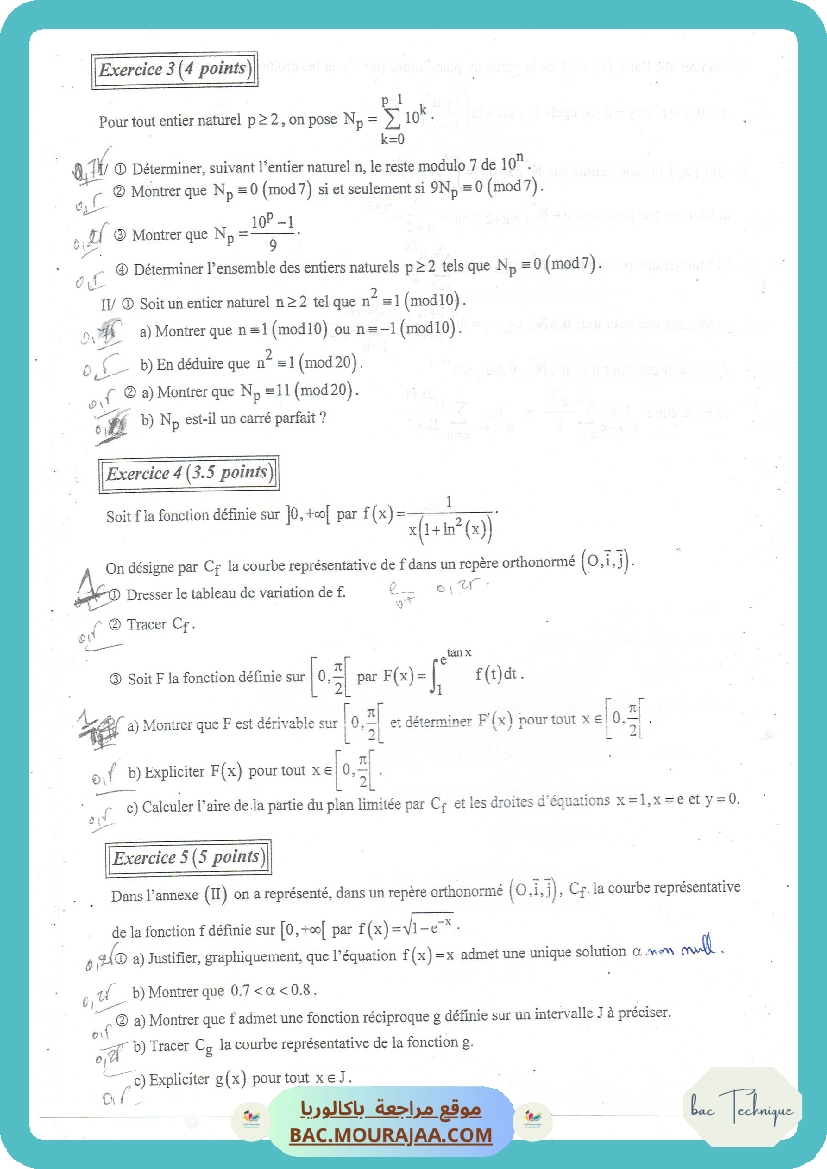 Exercices de devoirs