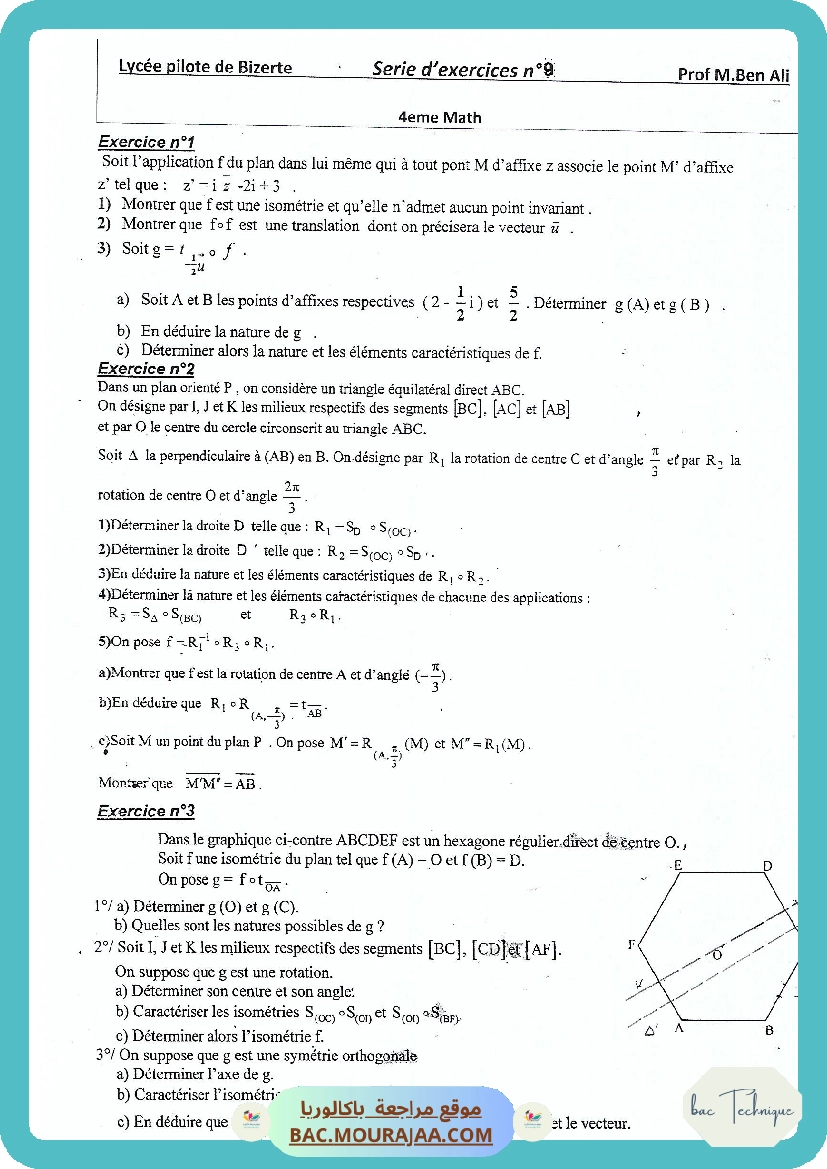 Serie 9 Isometries