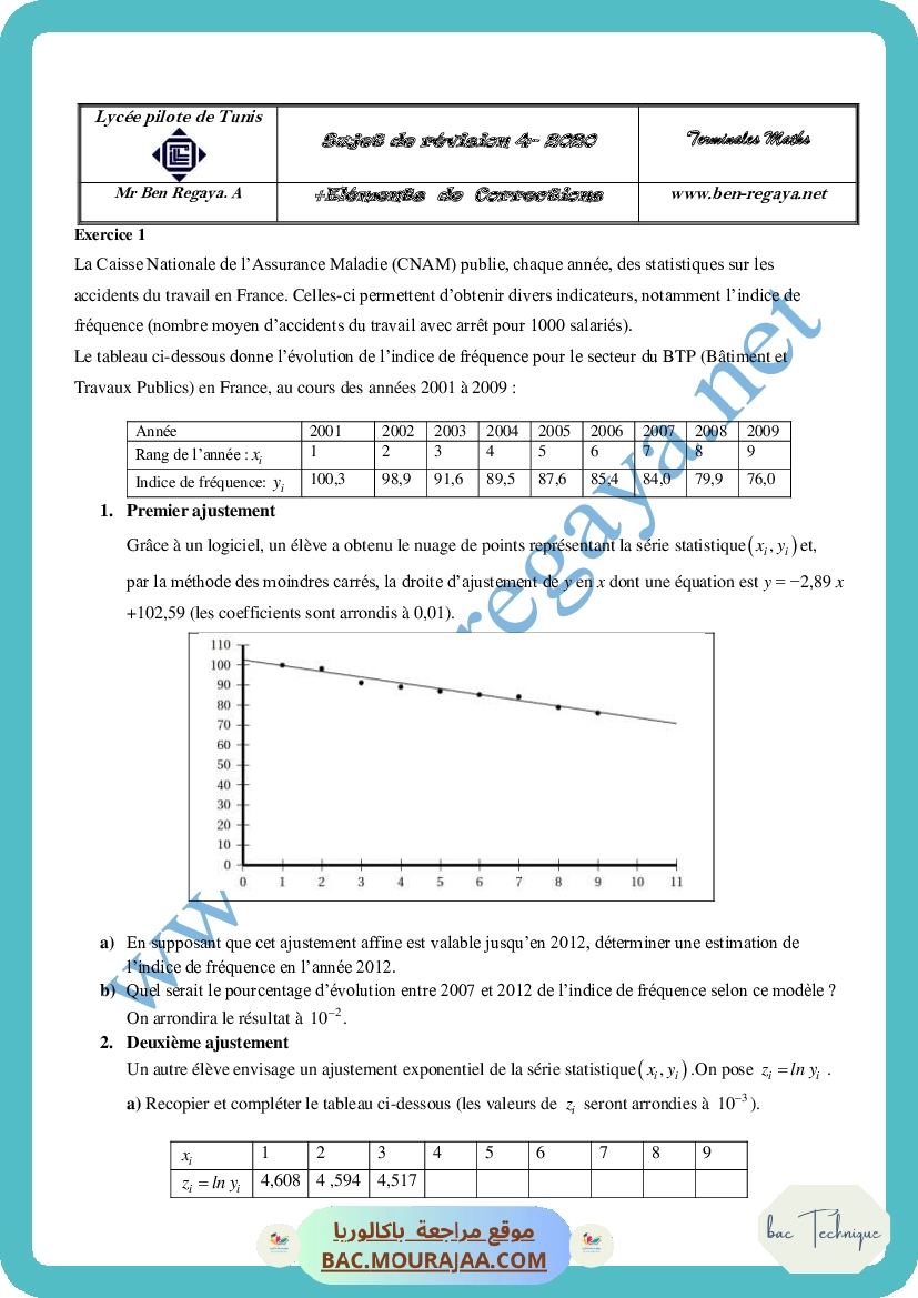 Sujet de revision 4 Juin