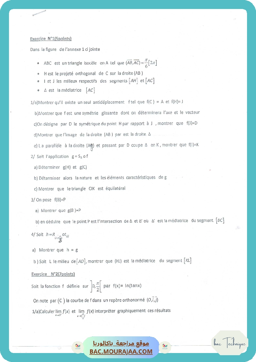 Test en geometrie
