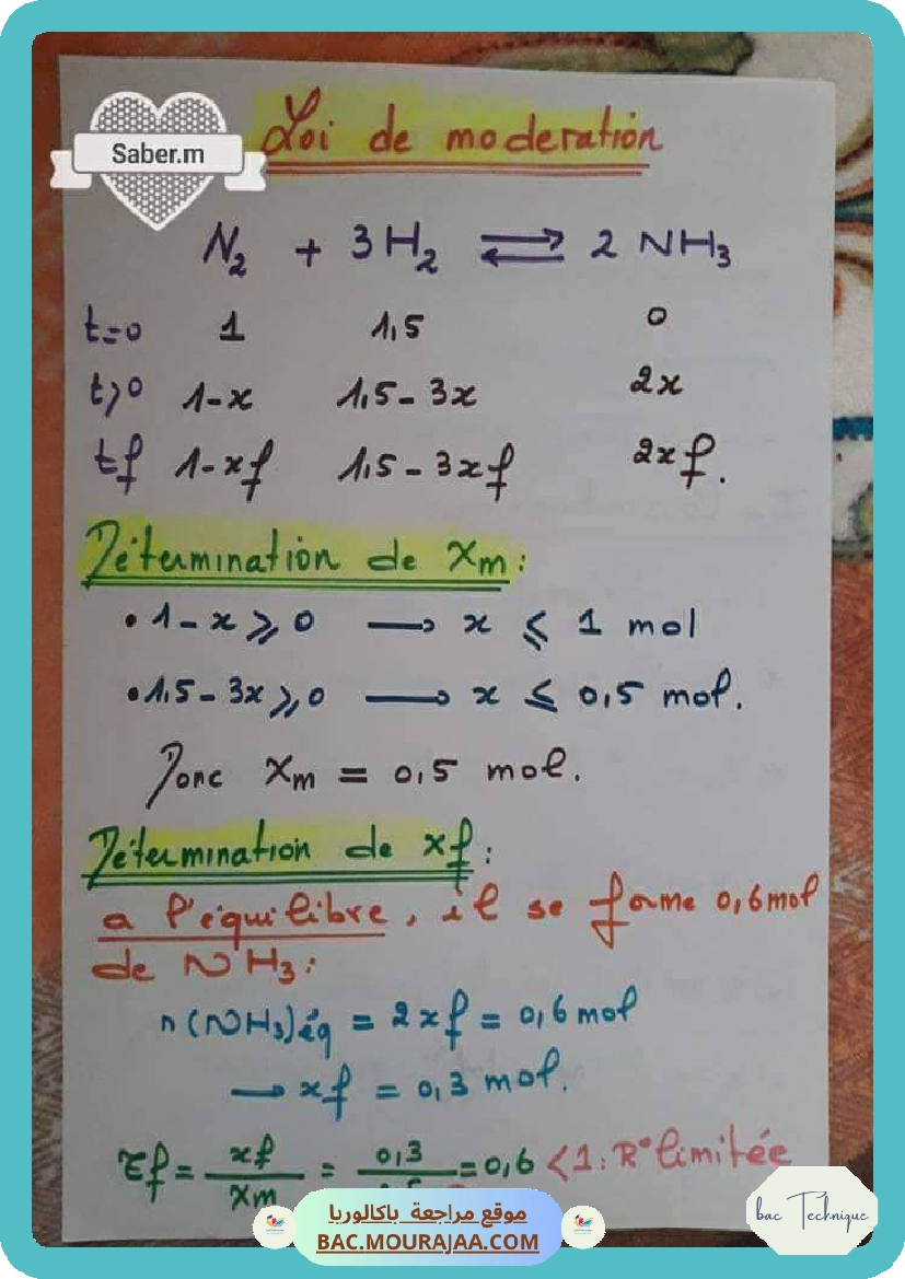 equilibre chimique 2