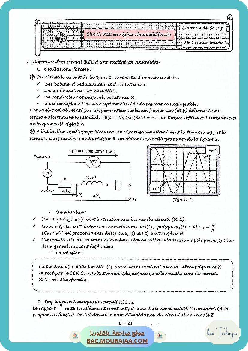 Cours Phy 4 RLC forcee